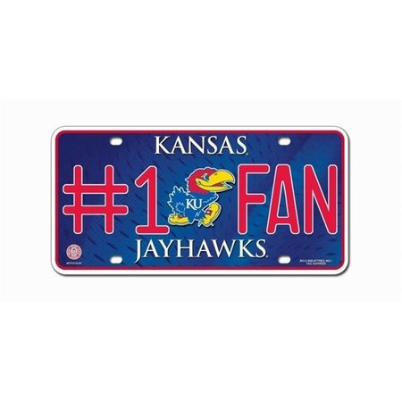 RICO INDUSTRIES Kansas Jayhawks License Plate #1 Fan 9474638304